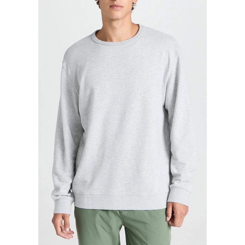 Fair Harbor Mens The Saltaire Organic Cotton Blend Crewneck Sweatshirt S